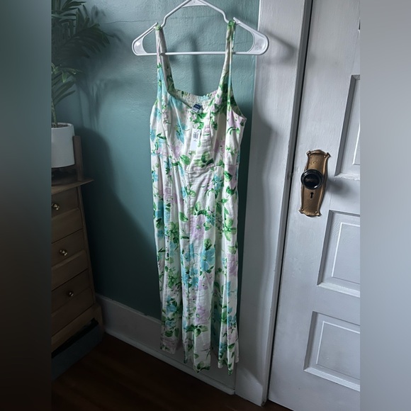 NWT Old Navy Linen Fit and Flare Floral Dress - Picture 4 of 7